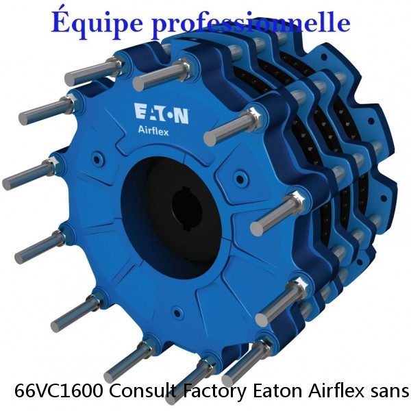 66VC1600 Consult Factory Eaton Airflex sans embrayages et freins Axial Lock